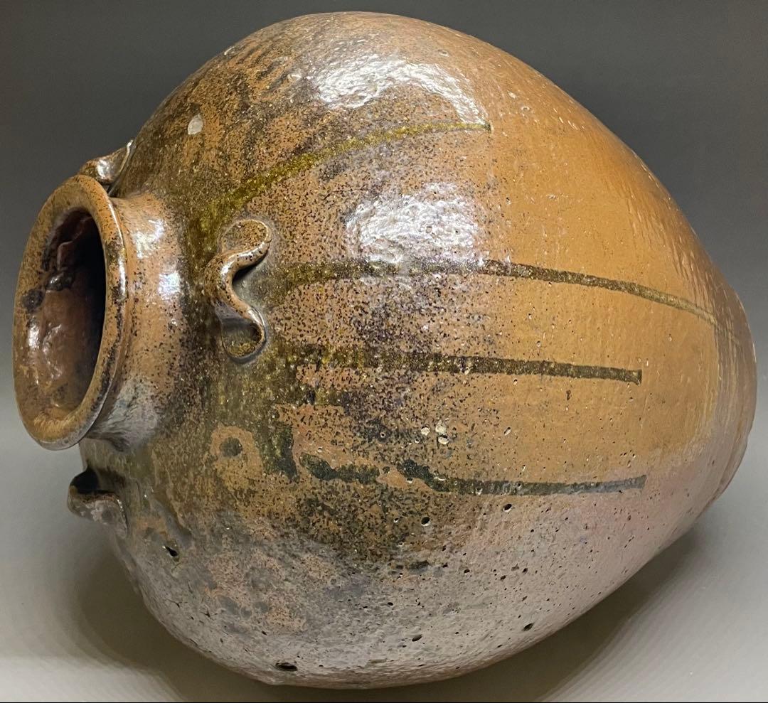 古丹波　三耳壺　大壺　35cm 　p5633