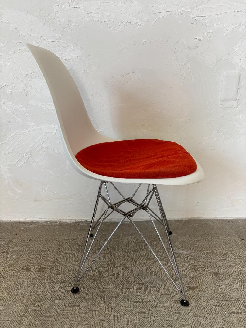 イームズ/Eamesシェルチェア ホワイト×オレンジ C