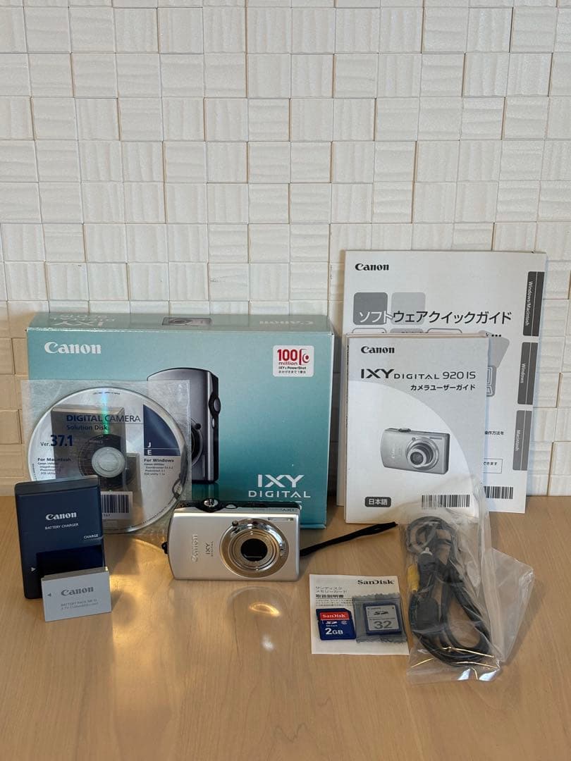 【極美品/箱・付属品/ケース付】Canon IXY DIGITAL 920 IS