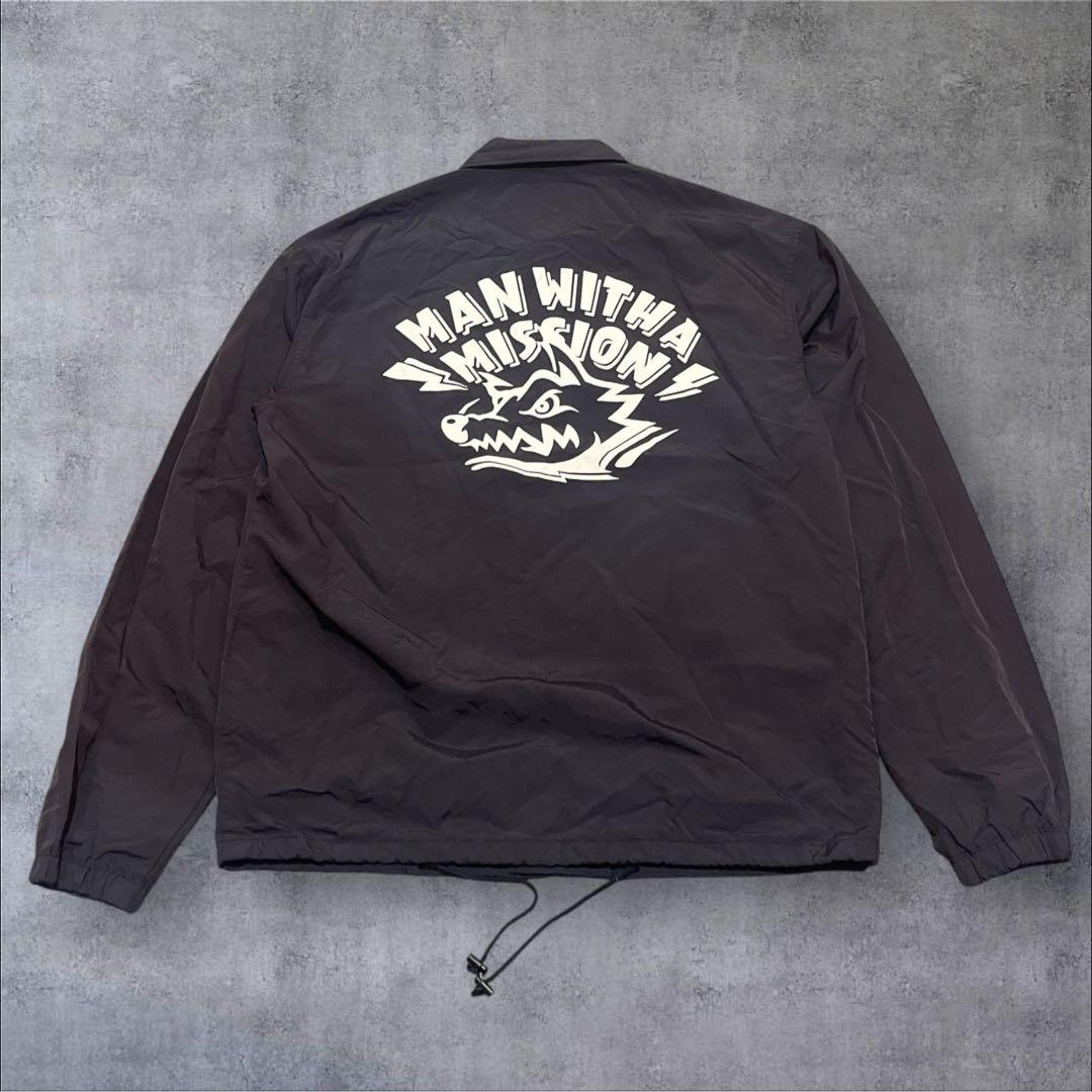 グ*️様 希少　マンウィズアミッション　コーチジャケット L ナイロンジャケット