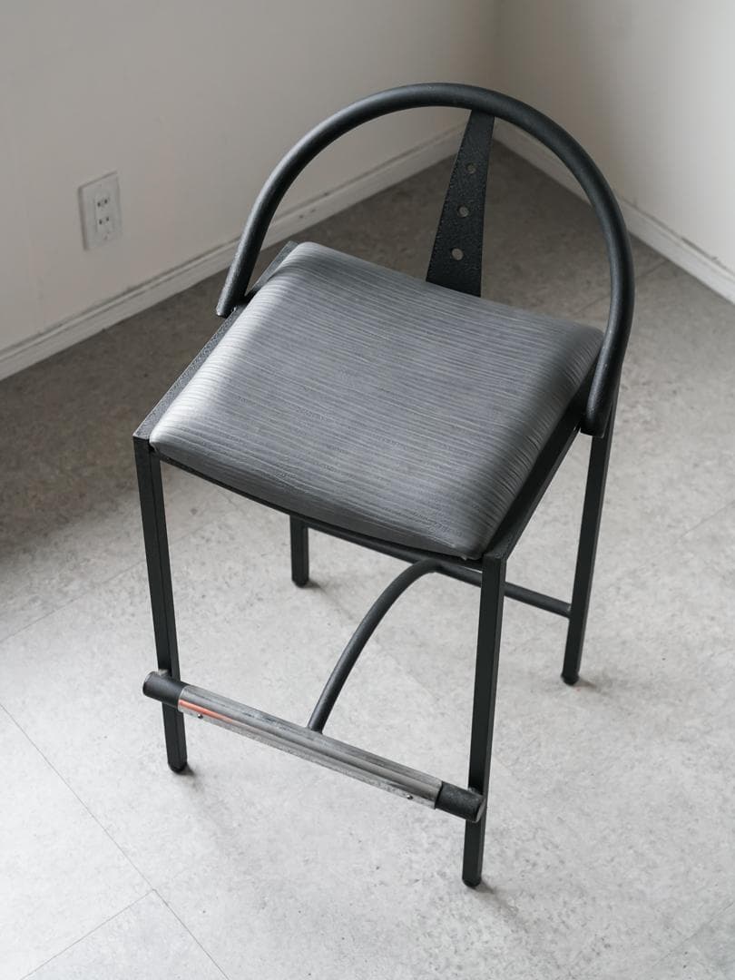 80's ポストモダン 幾何学 ハイチェア メンフィスデザイン 倉俣史朗