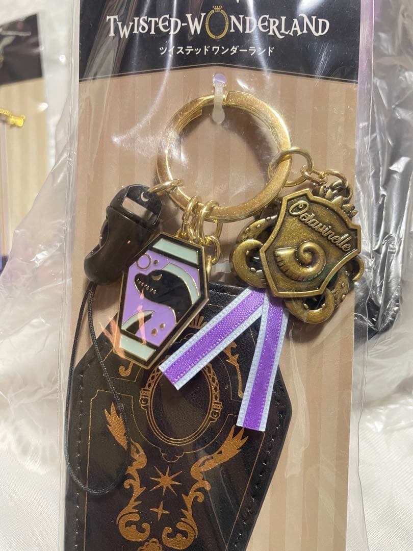ツイステ　棺型ポーチ　チャーム　ルームキー　オクタヴィネル　ジェイド　3点セット