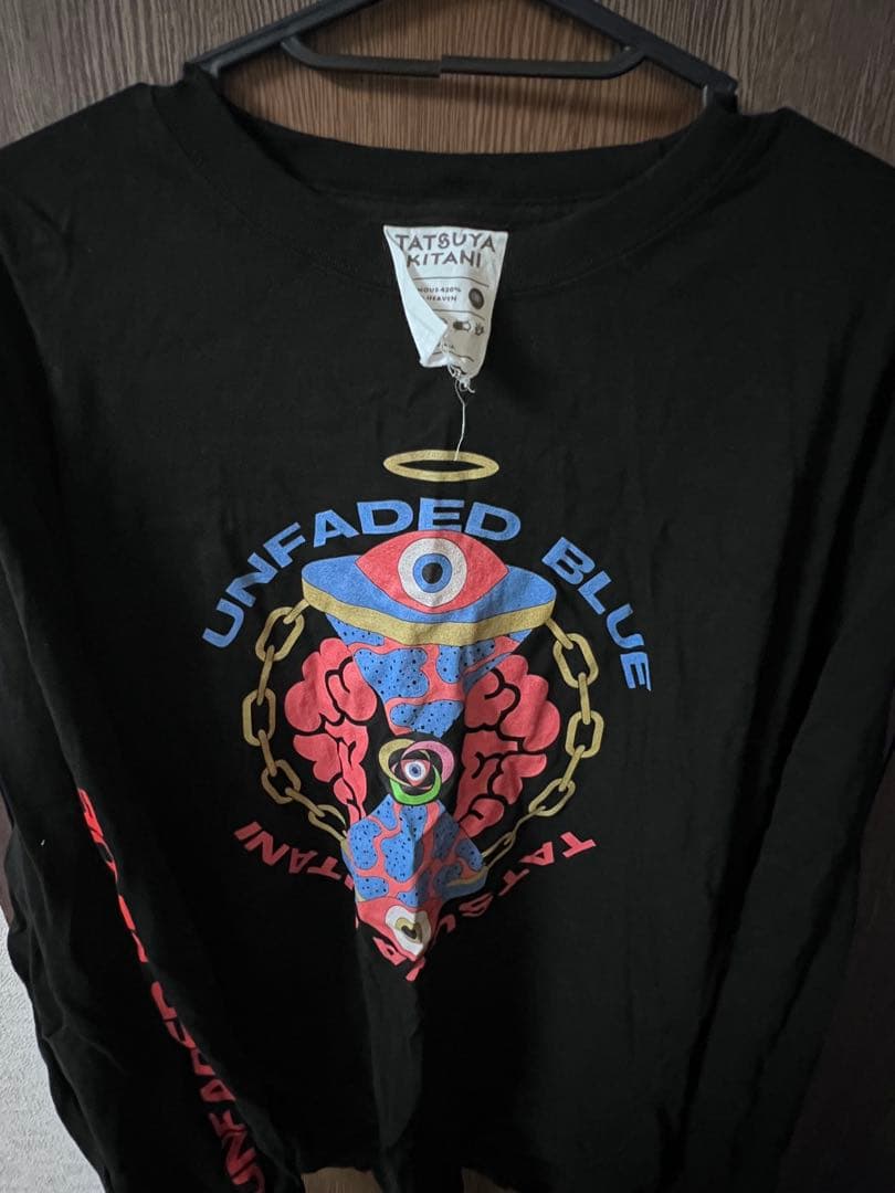 キタニタツヤ UNFADED BLUE Tシャツ ロンT 黒 XL