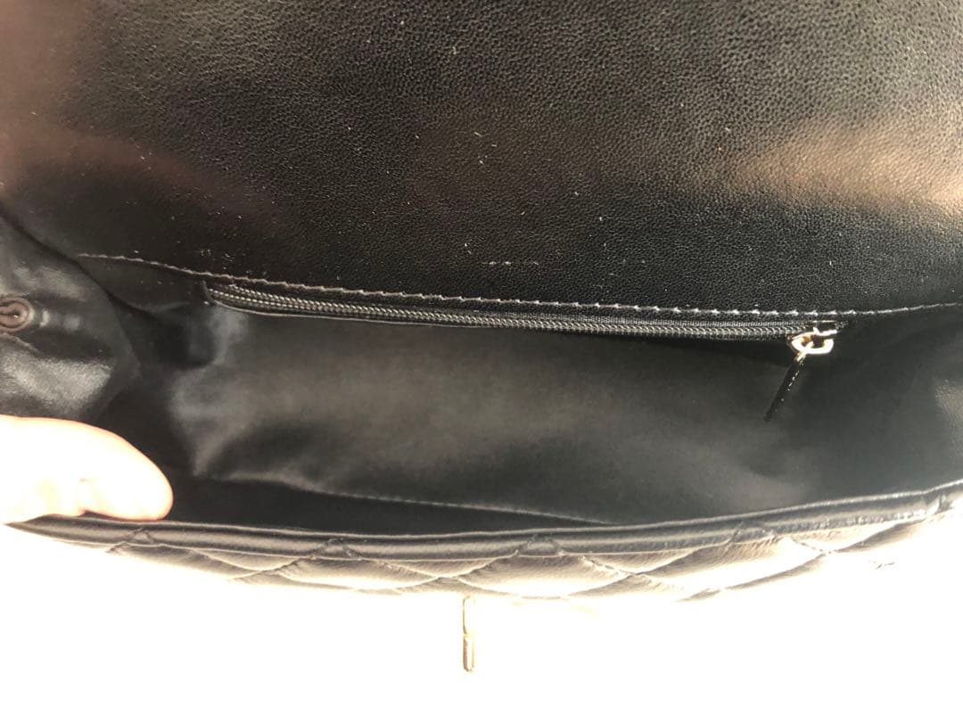 CHANEL ノベルティ キャビアスキン ハンドバッグ ショルダーバッグ