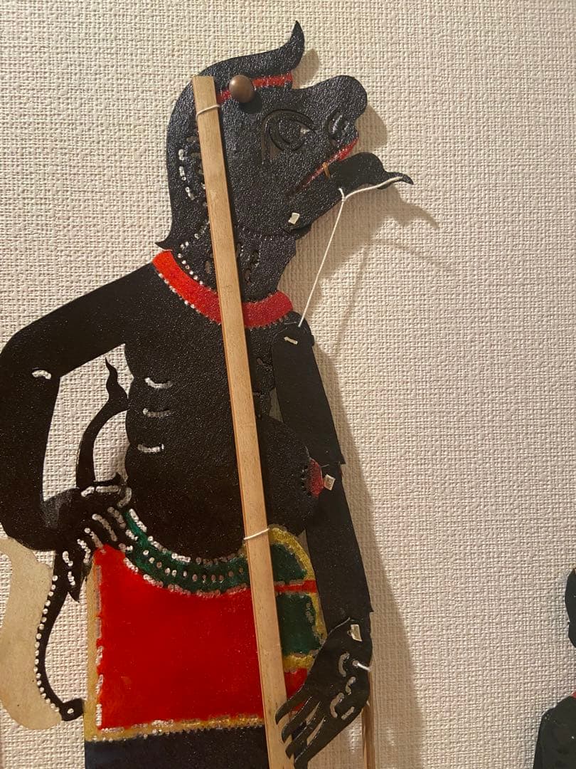 1960〜80年代 南タイ影絵ナン・タルン舞台人形3体