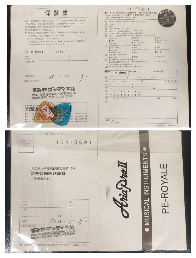 美麗フレイム！Aria Pro II PE- 高級ギグバッグ付