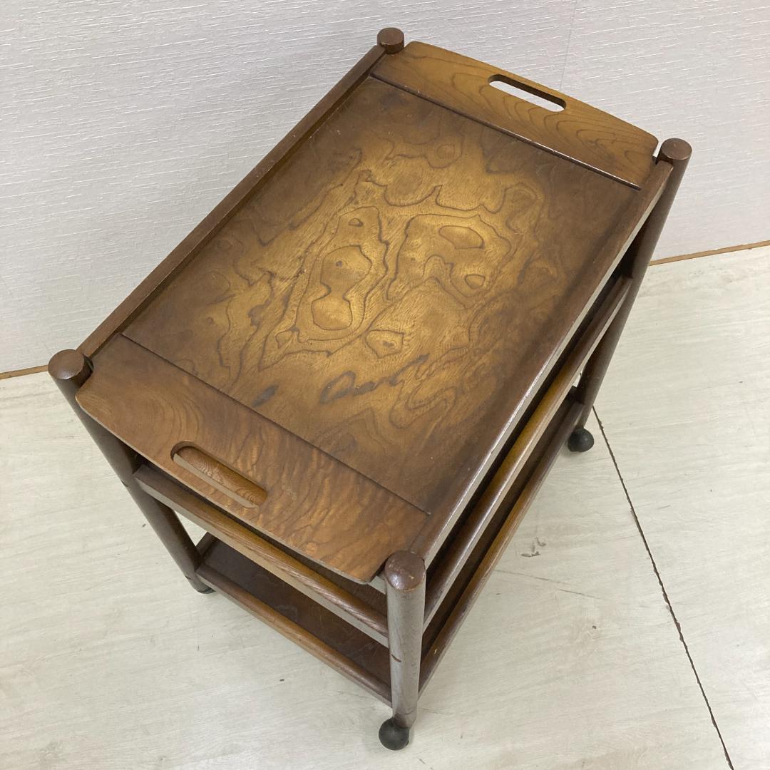 【飛騨産業】オールドキツツキ　ヴィンテージ　キッチンワゴン　トレー