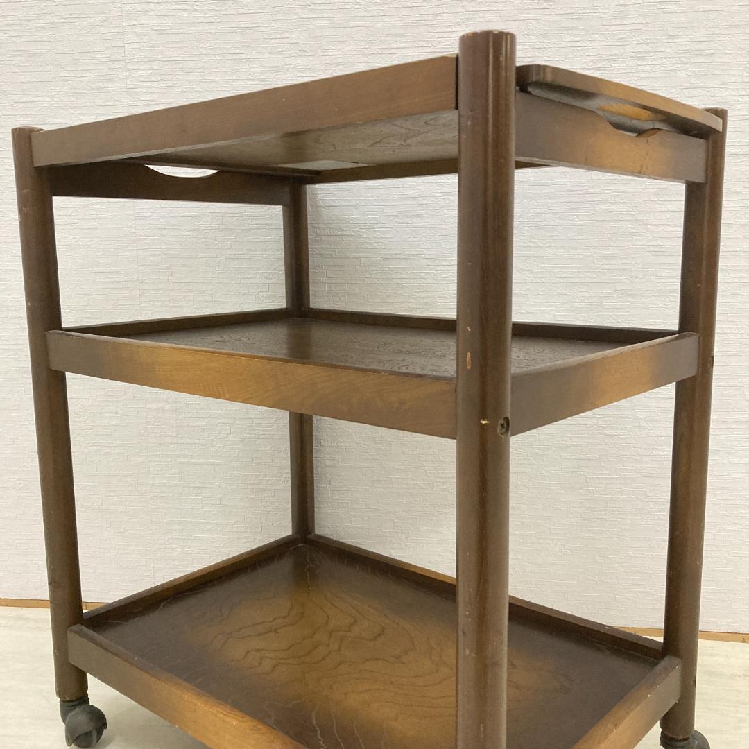 【飛騨産業】オールドキツツキ　ヴィンテージ　キッチンワゴン　トレー