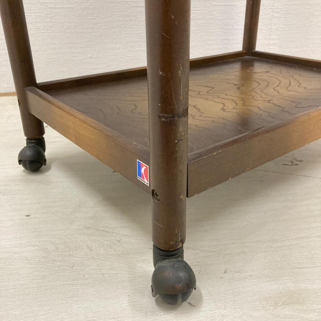 【飛騨産業】オールドキツツキ　ヴィンテージ　キッチンワゴン　トレー