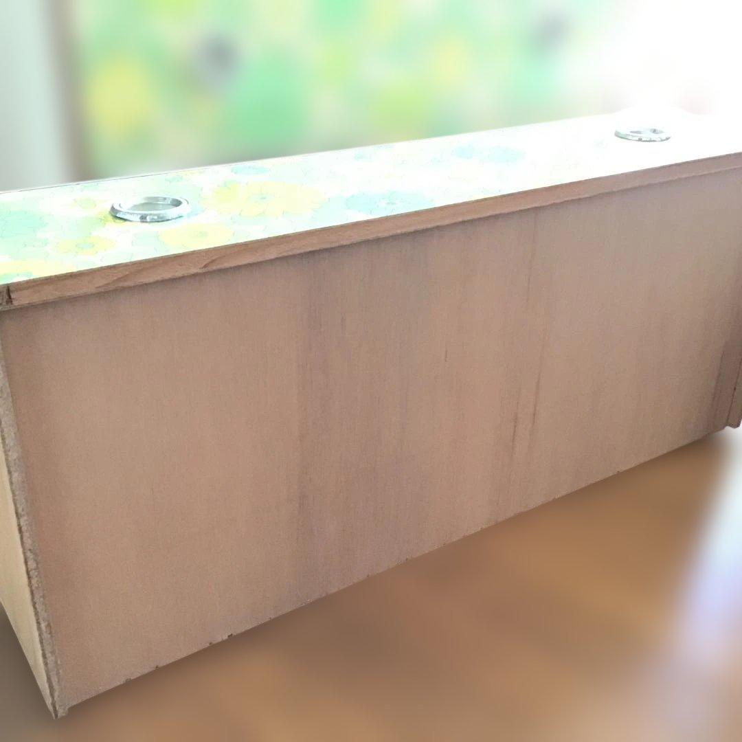 昭和レトロ　レトロポップ　黄色✖️黄緑✖️緑　アデリアレトロ風花柄チェスト　箪笥