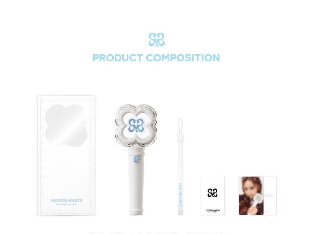 Hearts2Hearts ペンライト ハトゥハ ハツハ 新品未使用　トレカなし