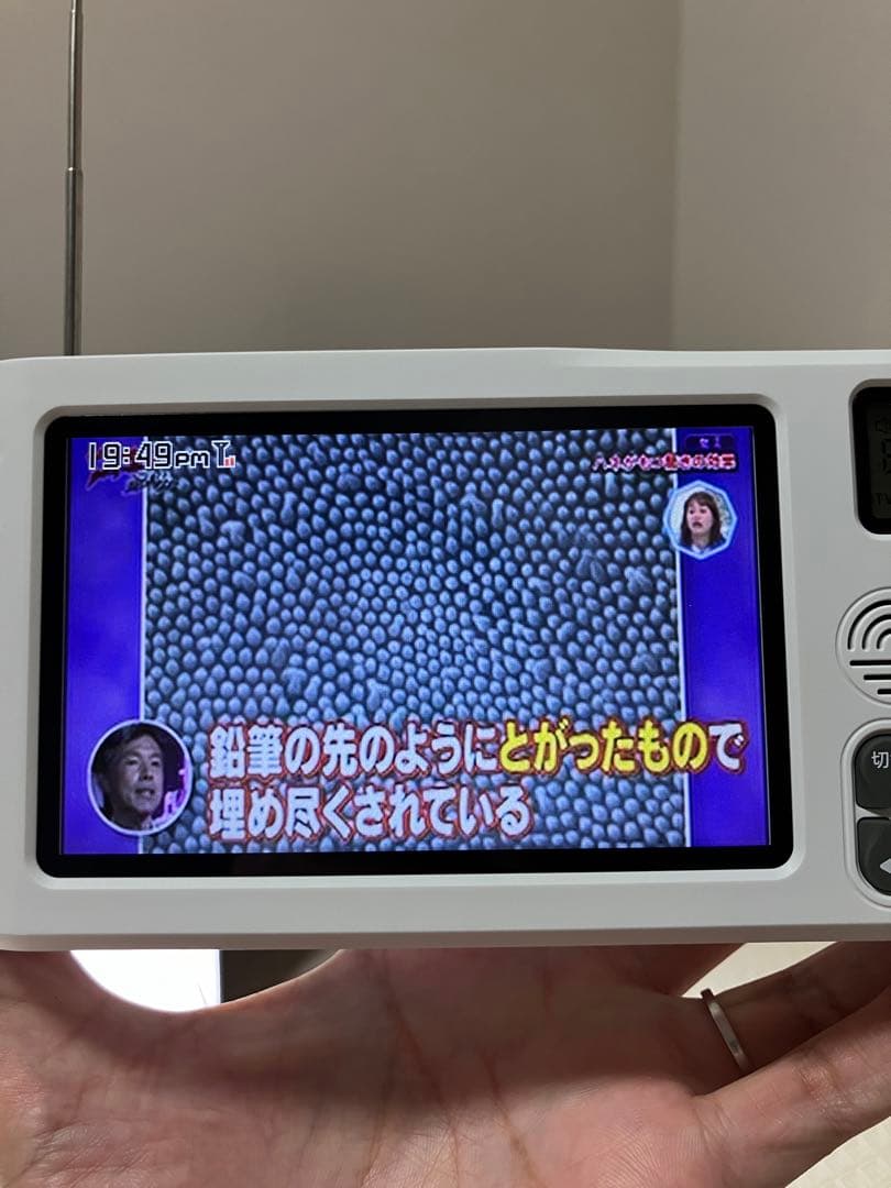 IKIRETMUA ポータブル ワンセグテレビ TR14W ワンセグ TV 防災