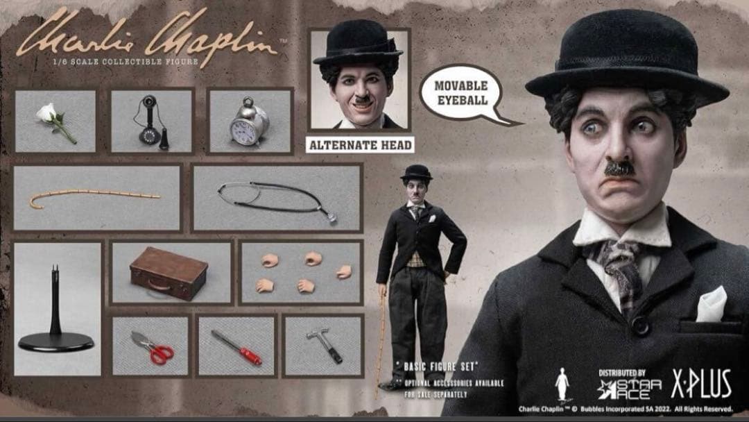 スターエーストイズ チャーリー チャップリン タブルアクションフィギュア 1/6
