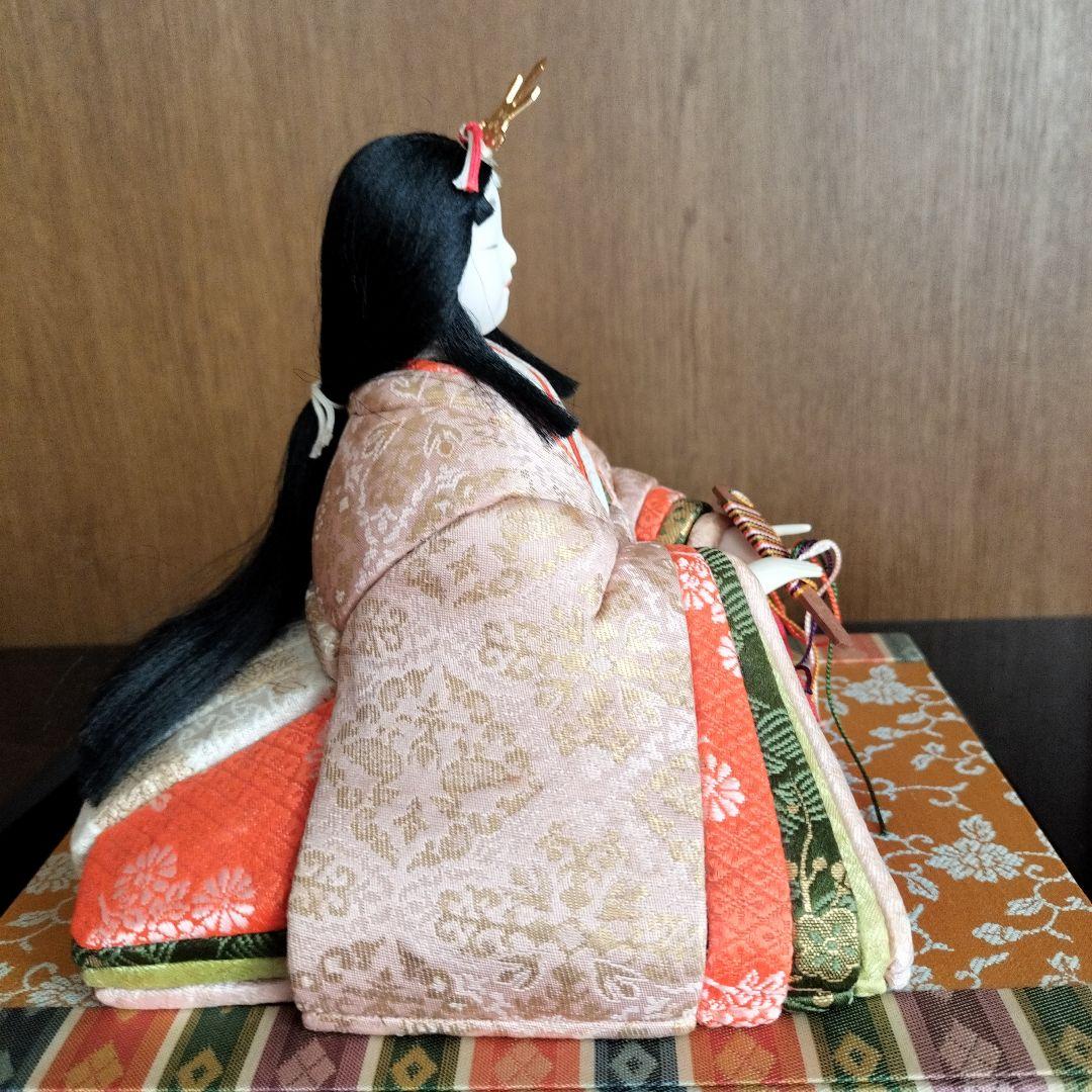 28日迄の出品★木目込み雛人形 親王飾り