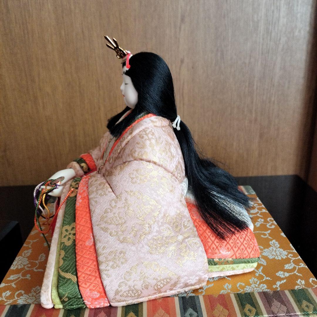 28日迄の出品★木目込み雛人形 親王飾り