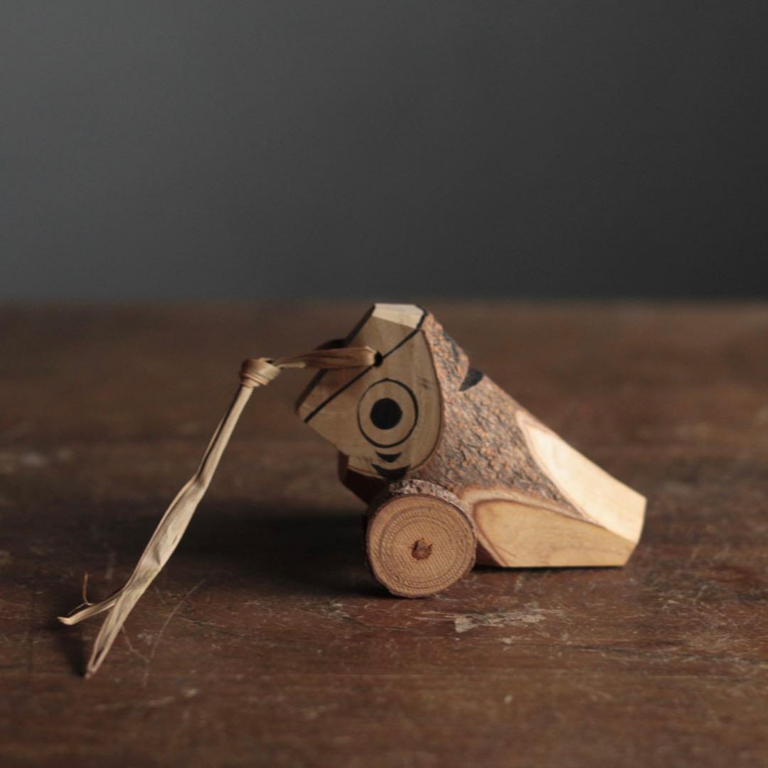 人吉 うずら車 住岡忠嘉 古道具 アンティーク 郷土人形 民芸 オブジェ