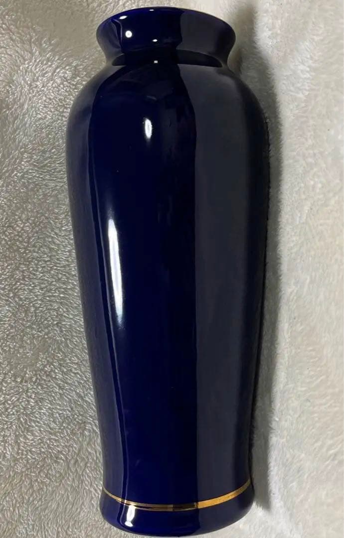 【金彩　花瓶】《キジ、木蓮 図柄》（高さ 約24センチ）