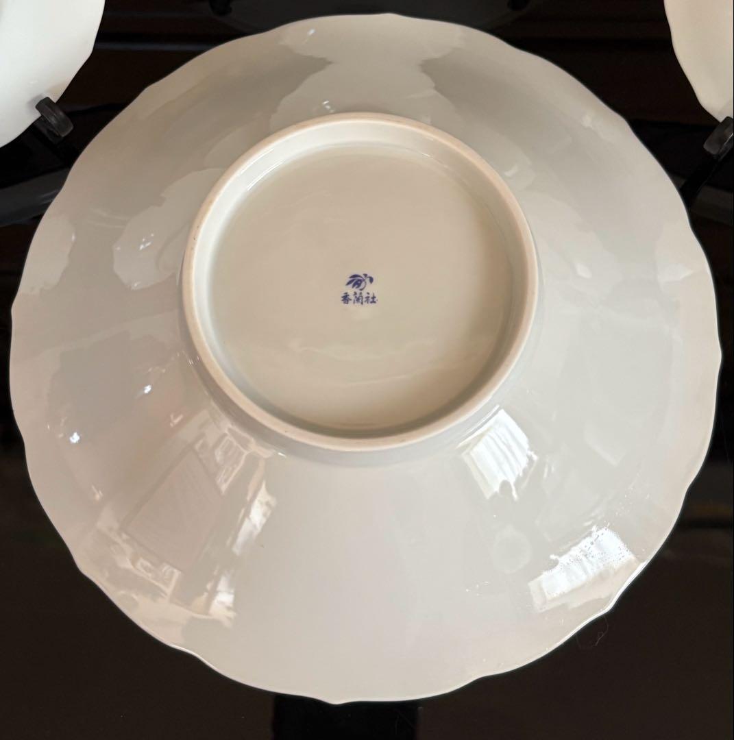 香蘭社　オーキッドレース　花柄　陶磁器　深皿1枚、ケーキ皿5枚、6点セット ‼️