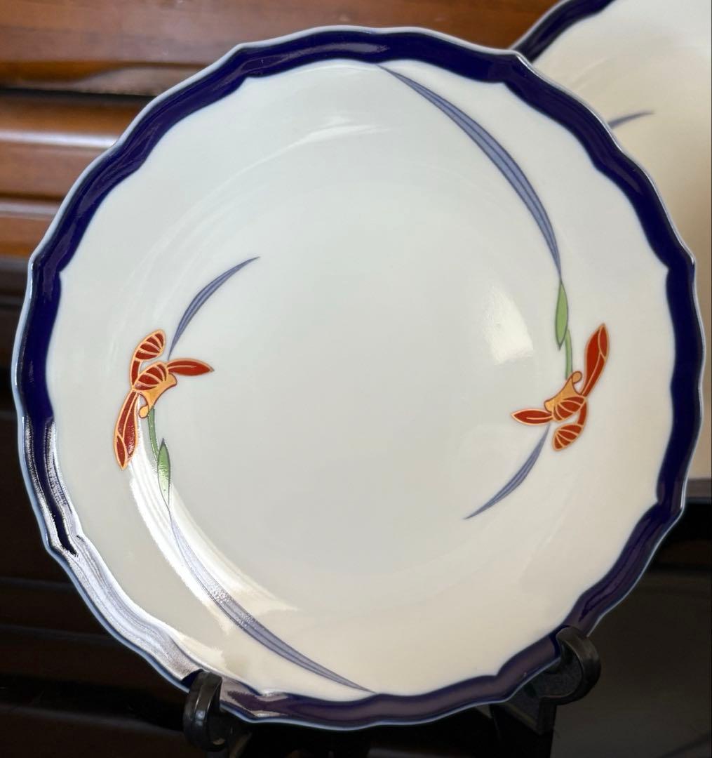 香蘭社　オーキッドレース　花柄　陶磁器　深皿1枚、ケーキ皿5枚、6点セット ‼️