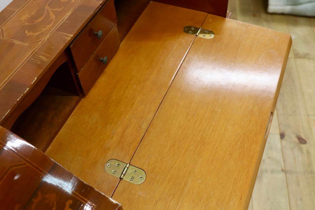 GMIK508○イタリア製 ライティングビューロー デスク クラシック 象嵌