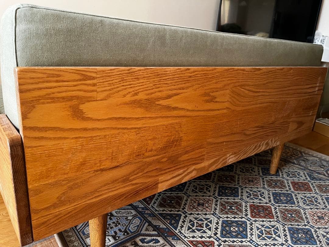 美品 モモナチュラル　DAYSOFA 2P 2人がけ 定価12万円