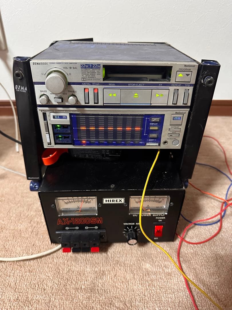当時物 National カセットデッキ アンプ ドラマチックナイト オズマ