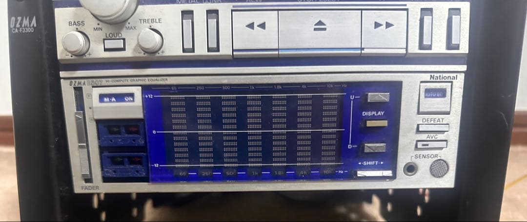 当時物 National カセットデッキ アンプ ドラマチックナイト オズマ