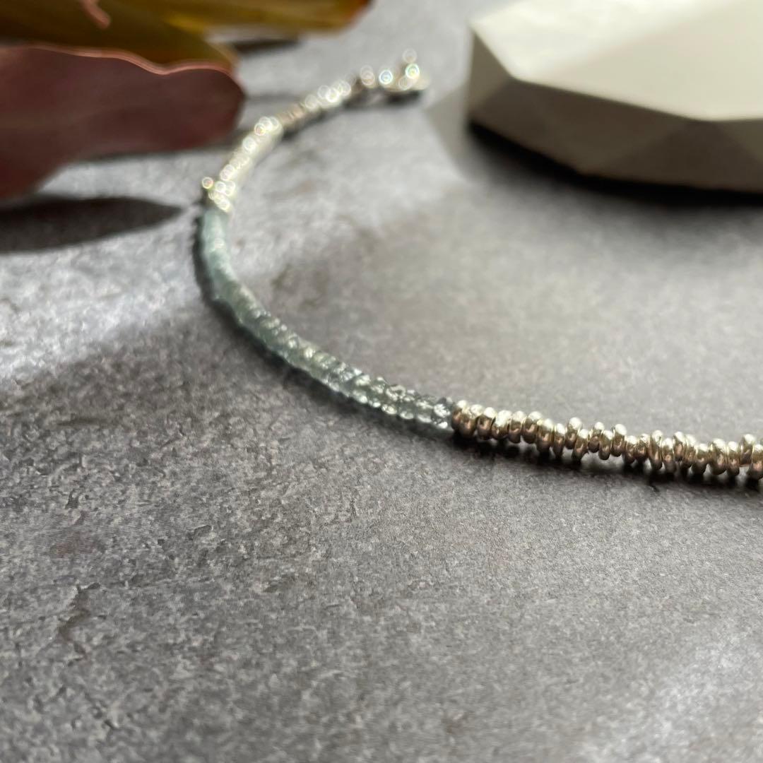 ブルーサファイア カレンシルバー ブレスレット silver925