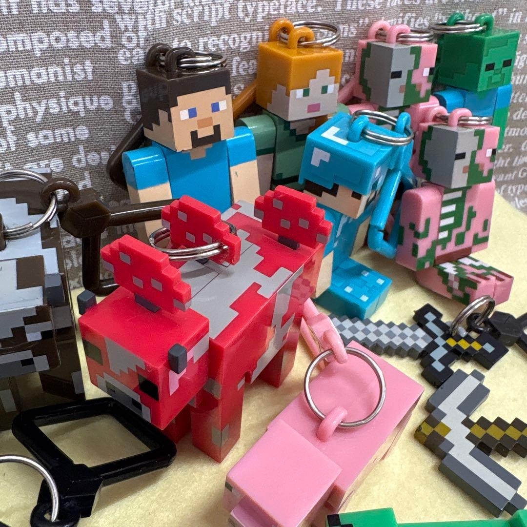 Minecraftキャラクターキーホルダーセット