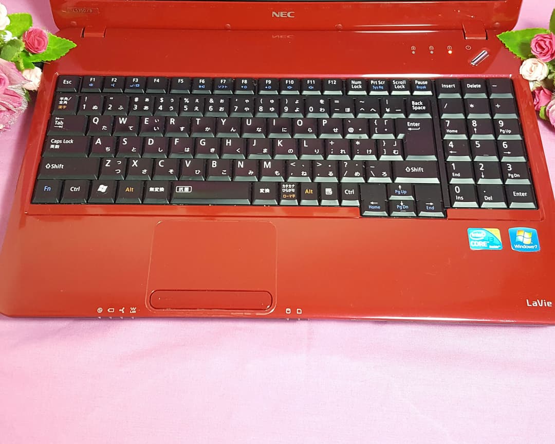 レッドLaVie♢新WIN10♢大容量♢メモリ4G♢HDMI&テンキ&オフィス♢