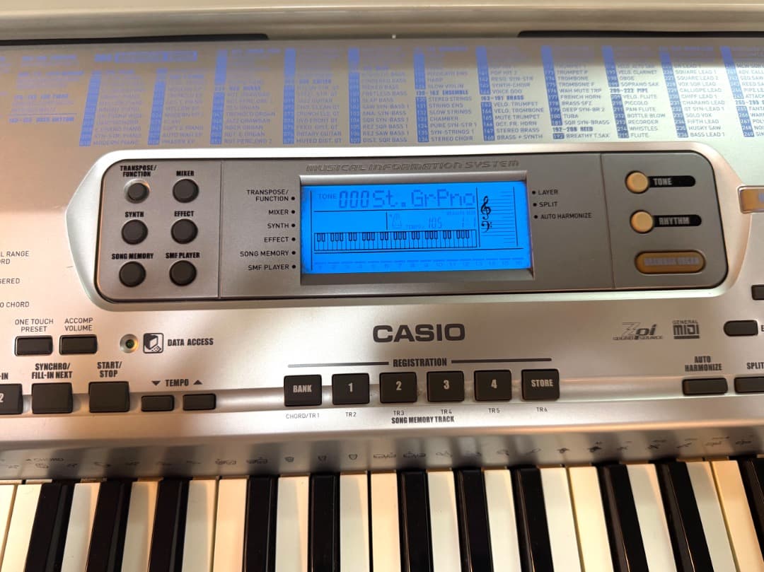 CASIO CTK-69161鍵 電子キーボード 譜面台付き