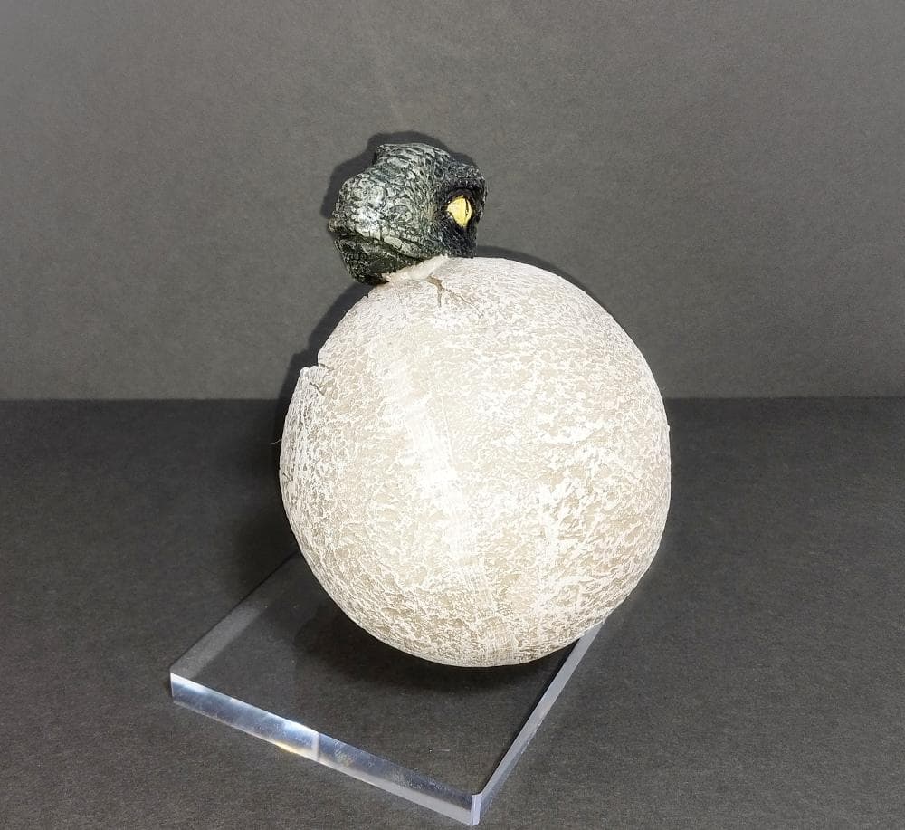 ヴェロキラプトル　孵化　ラプトルの卵　オブジェ　インテリア　たまご　フィギュア