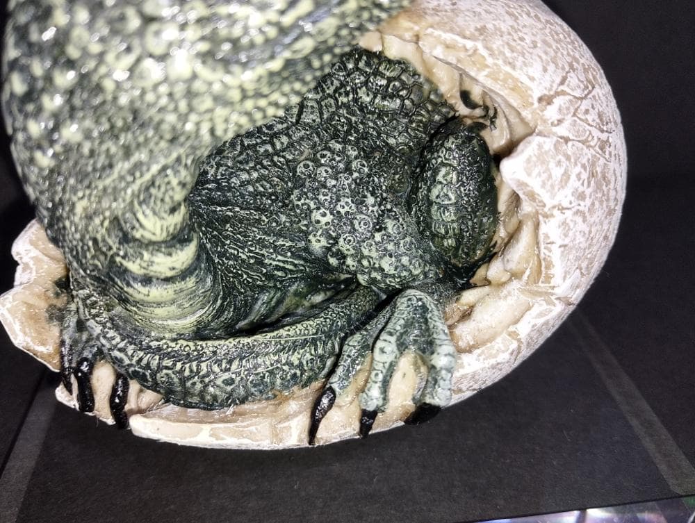 ヴェロキラプトル　孵化　ラプトルの卵　オブジェ　インテリア　たまご　フィギュア