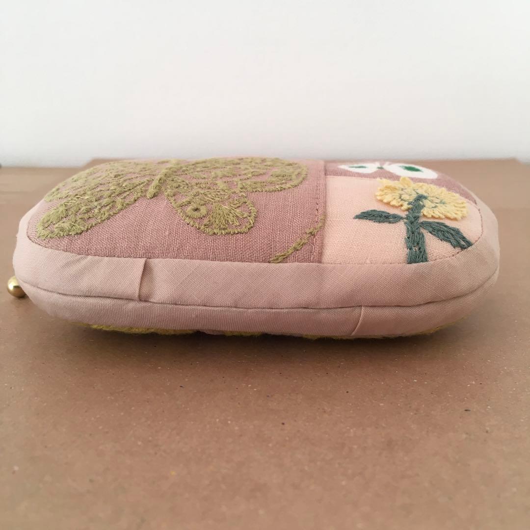 ハンドメイド ミナペルホネン パッチワーク ポーチ forest wing