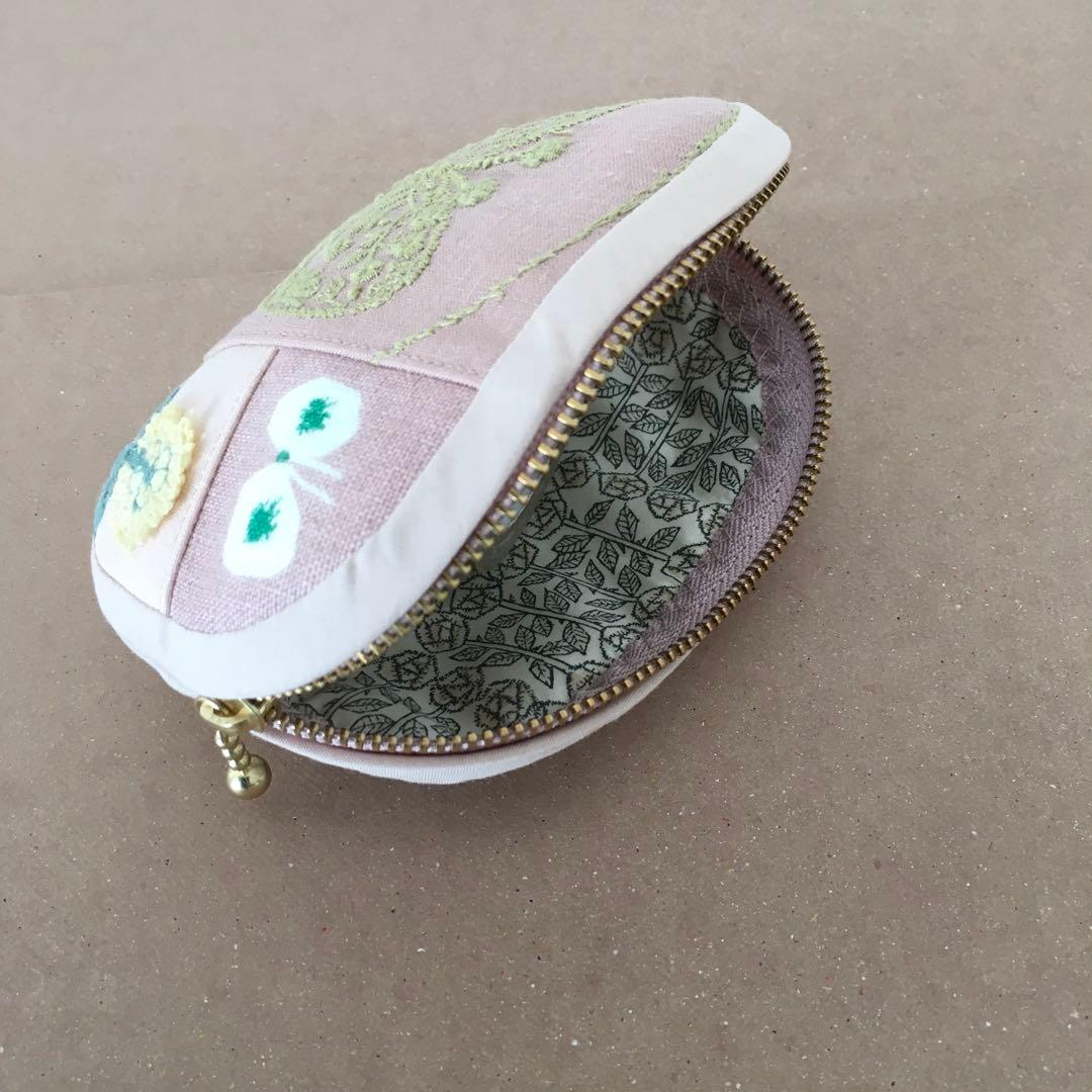 ハンドメイド ミナペルホネン パッチワーク ポーチ forest wing