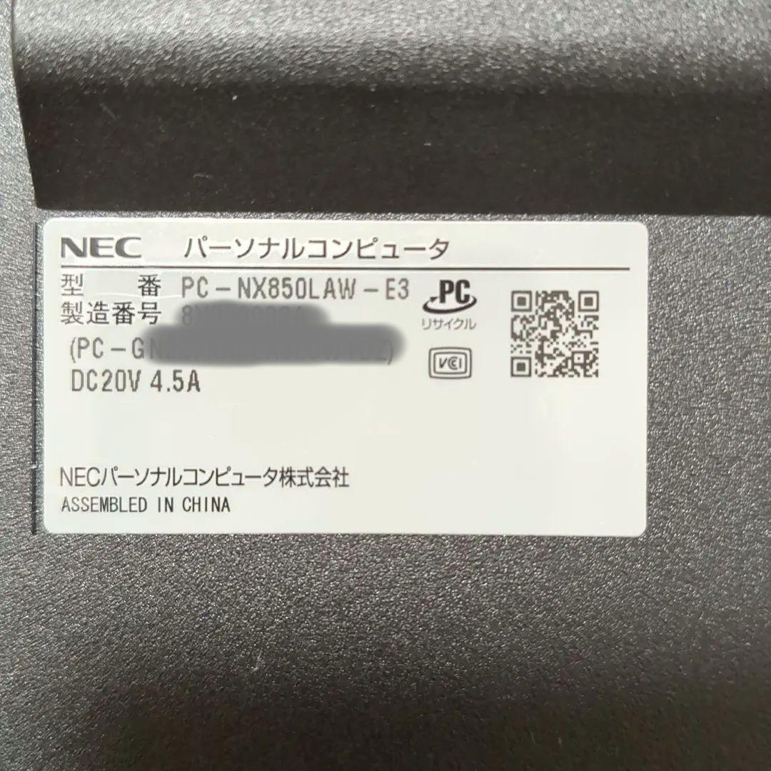 Windowsノート本体 NEC LAVIE NX850/L i7-8750H 8GB SSD256GB