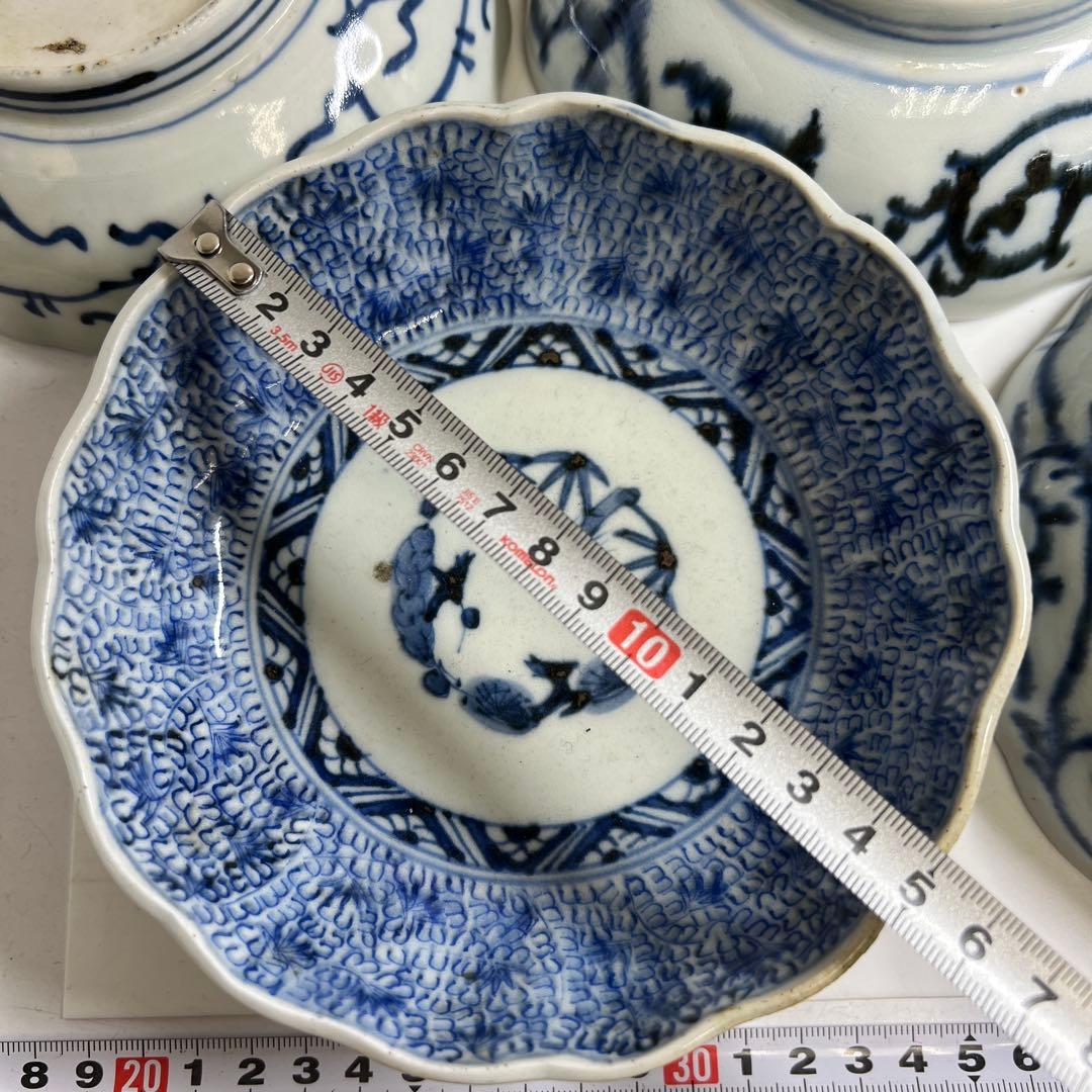 古伊万里　みじんこ膾皿10点　幅約15.5㎝　東Y8-0312⑤