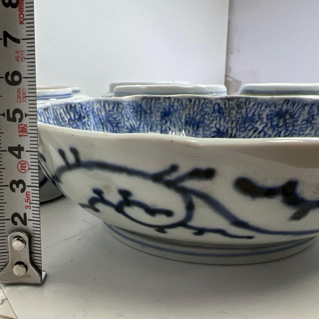 古伊万里　みじんこ膾皿10点　幅約15.5㎝　東Y8-0312⑤