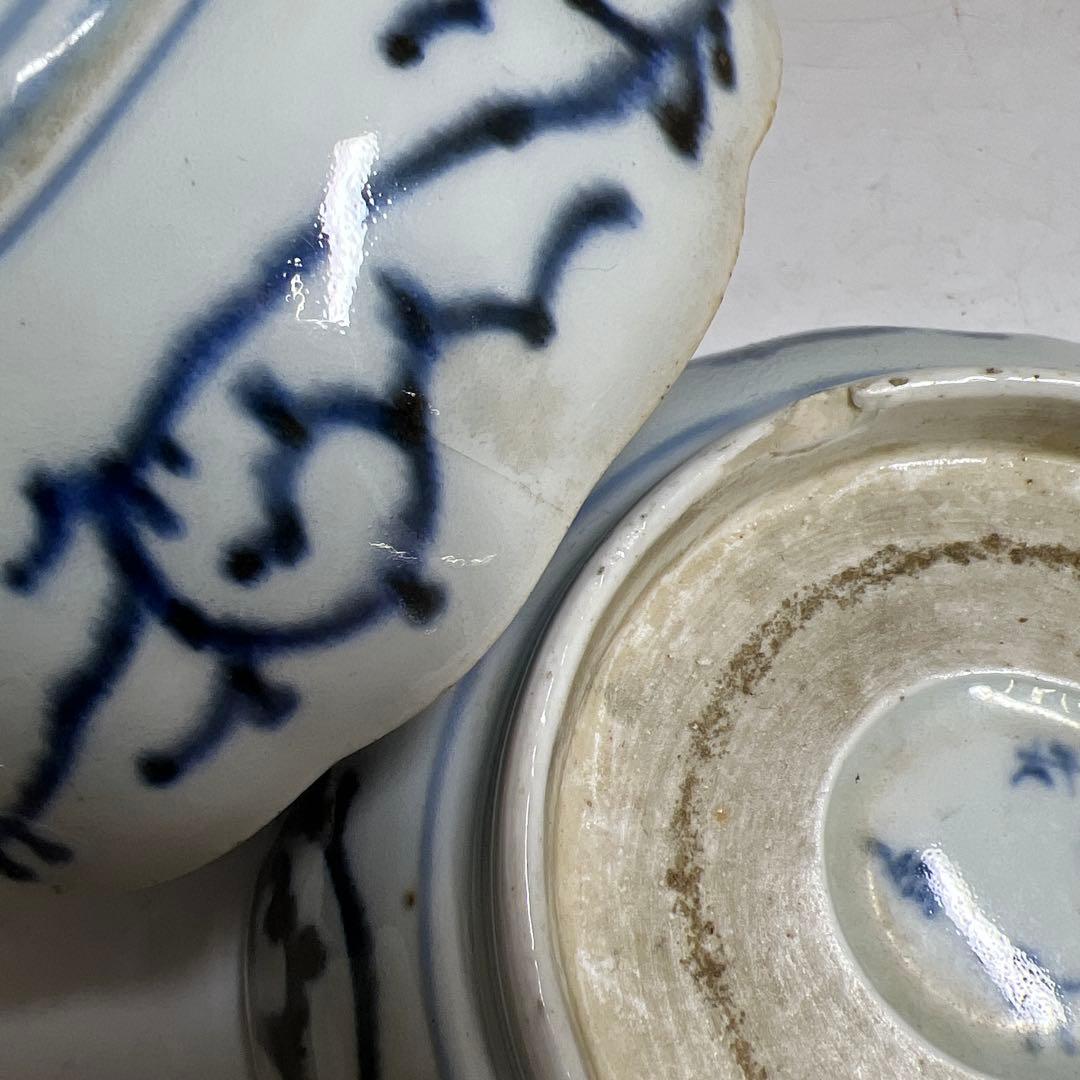 古伊万里　みじんこ膾皿10点　幅約15.5㎝　東Y8-0312⑤