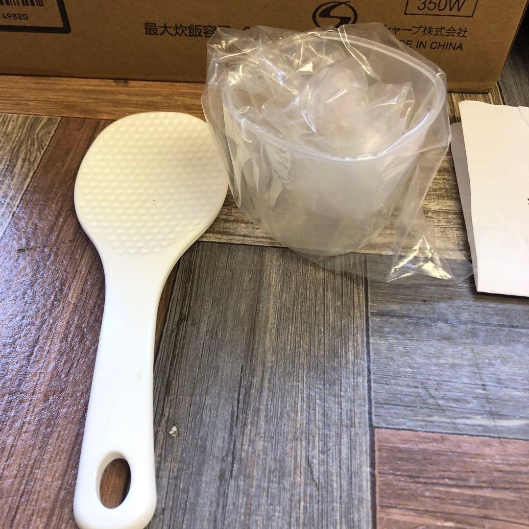 SHARP 炊飯器 KS-CF05B-W ジャー炊飯器　(100)