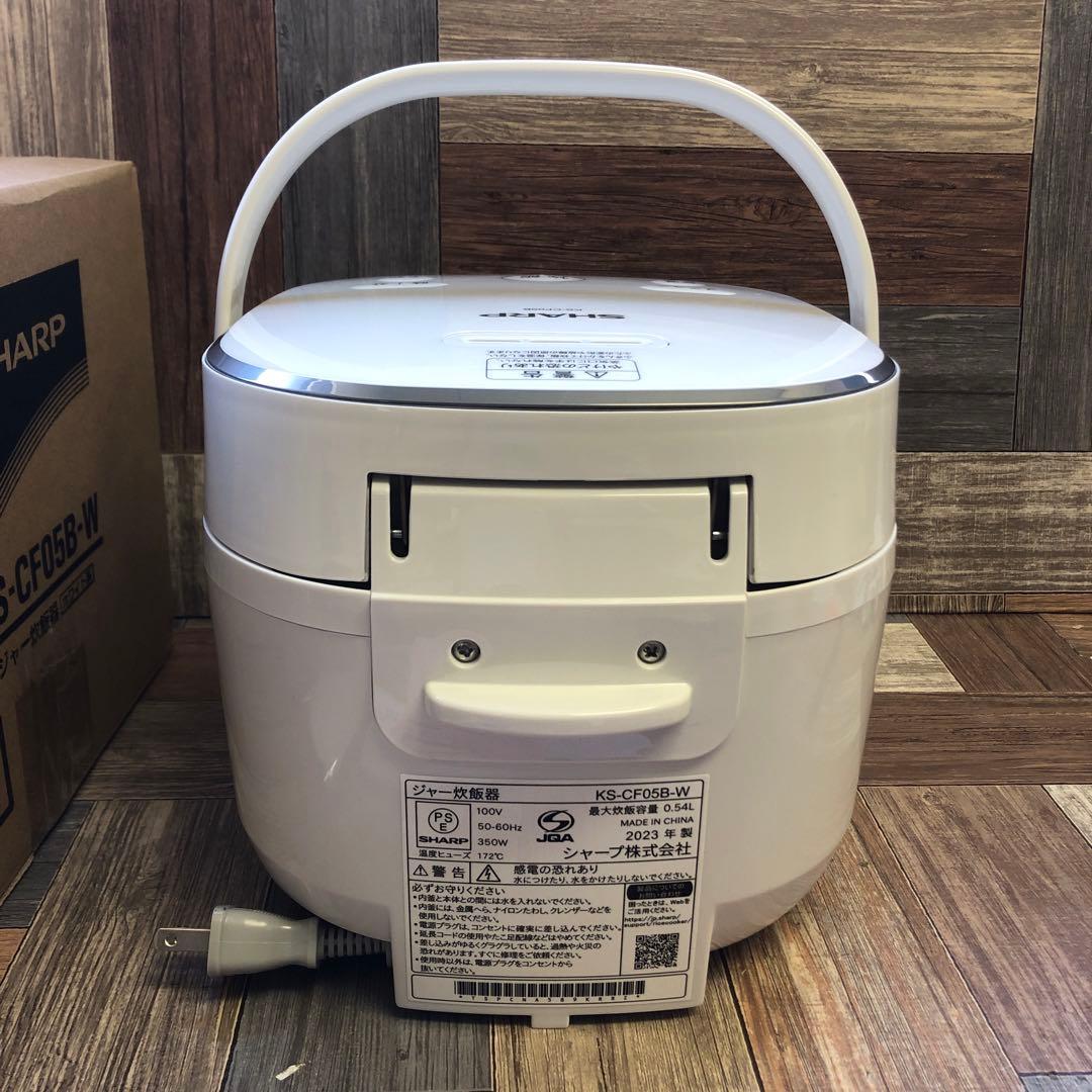 SHARP 炊飯器 KS-CF05B-W ジャー炊飯器　(100)