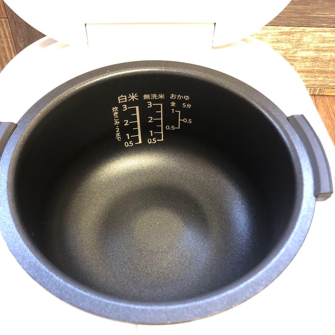 SHARP 炊飯器 KS-CF05B-W ジャー炊飯器　(100)