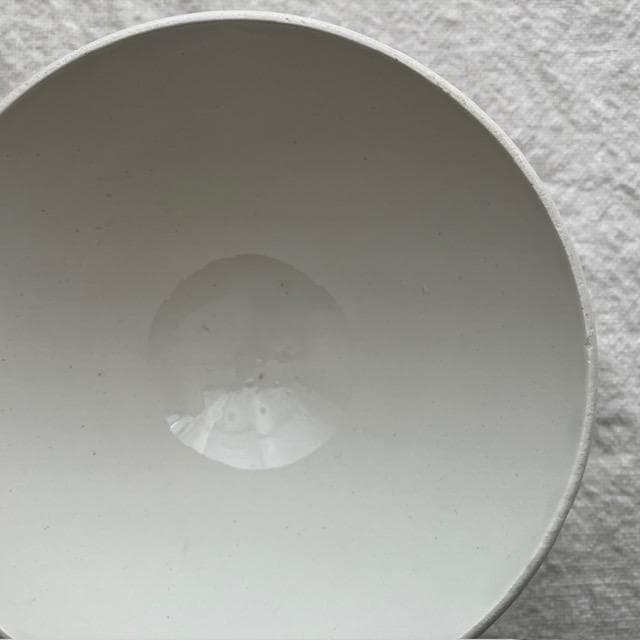 ◆サルグミンヌ小ぶりなカフェオレボウル白＃クレイユモントロージアンオクトゴナル