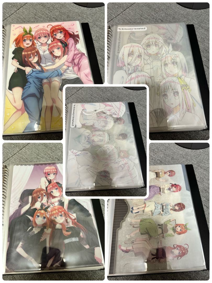 五等分の花嫁　クリアファイルセット　収納バインダー付き