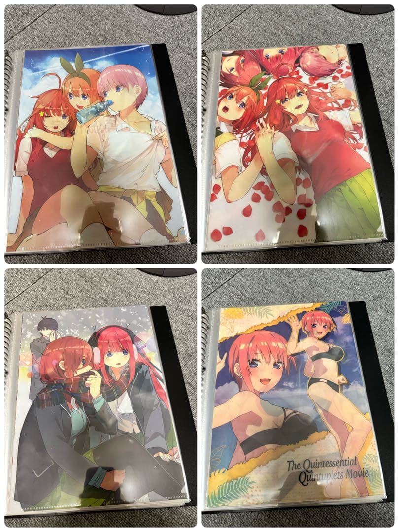五等分の花嫁　クリアファイルセット　収納バインダー付き