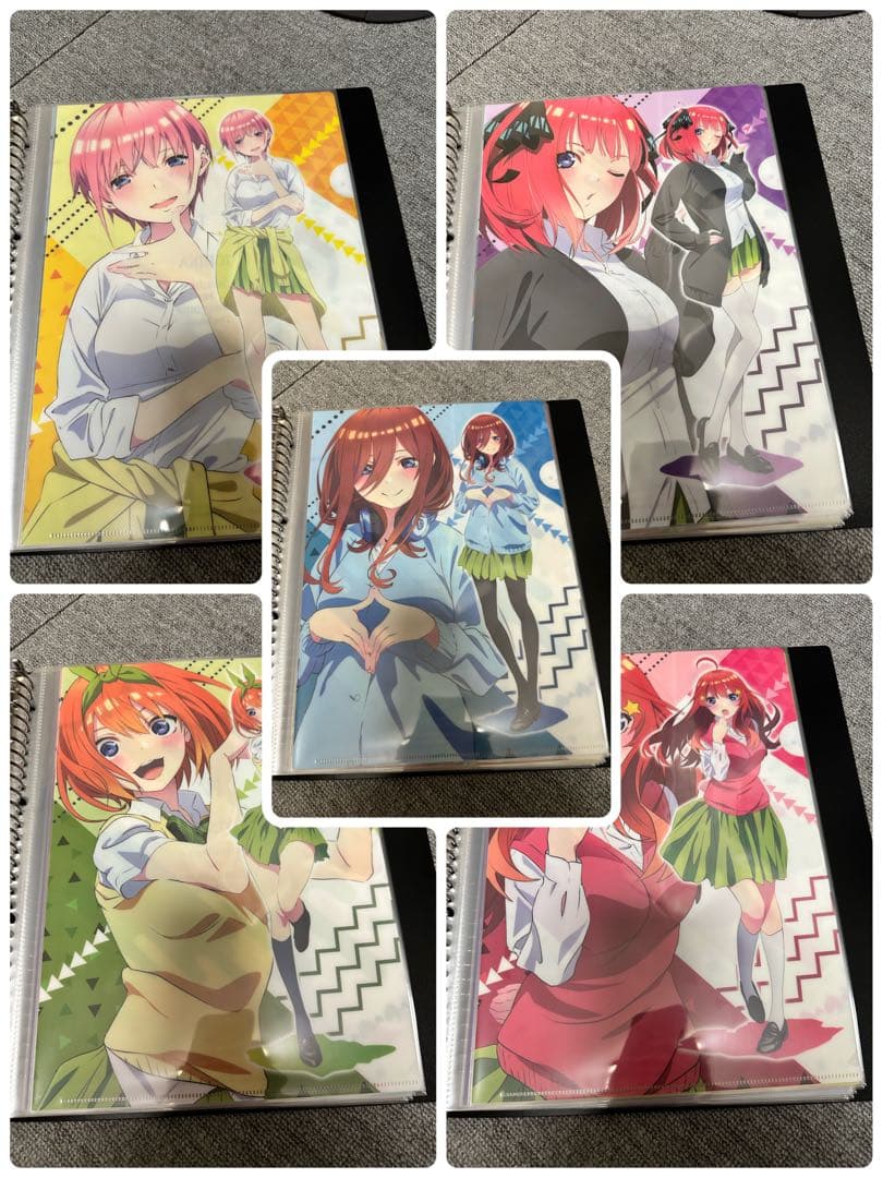 五等分の花嫁　クリアファイルセット　収納バインダー付き