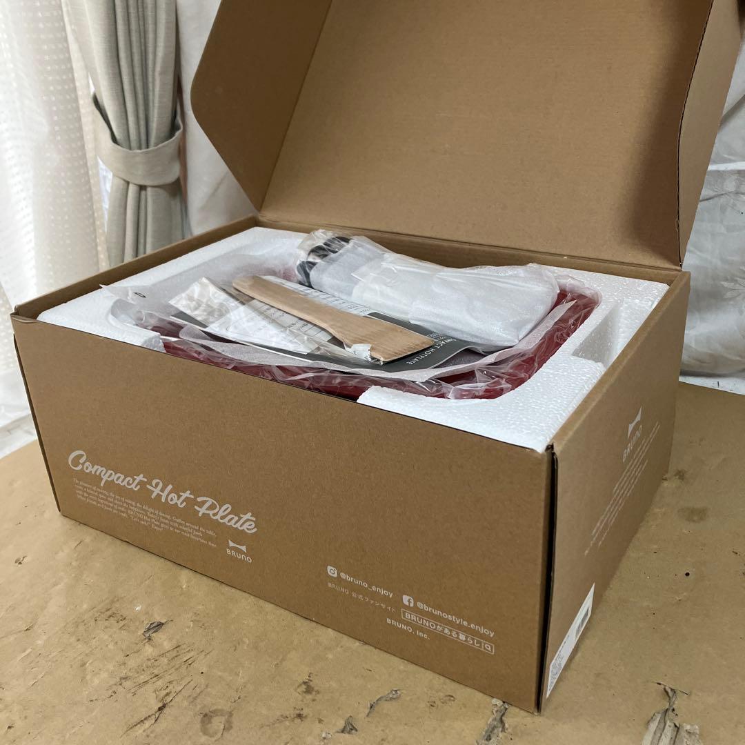 BRUNO コンパクトホットプレート BOE021-RD レッド