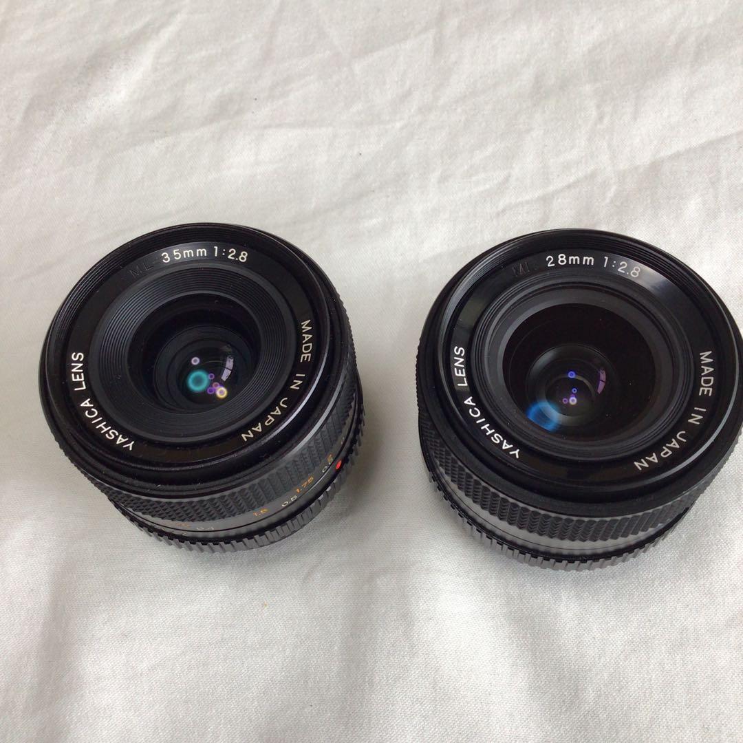 CONTAX 137MD CGCMとYSHICA 28mm と35mm特別仕様品