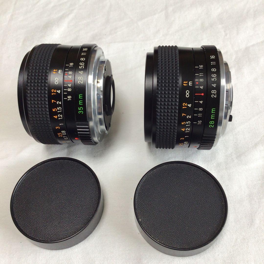 CONTAX 137MD CGCMとYSHICA 28mm と35mm特別仕様品