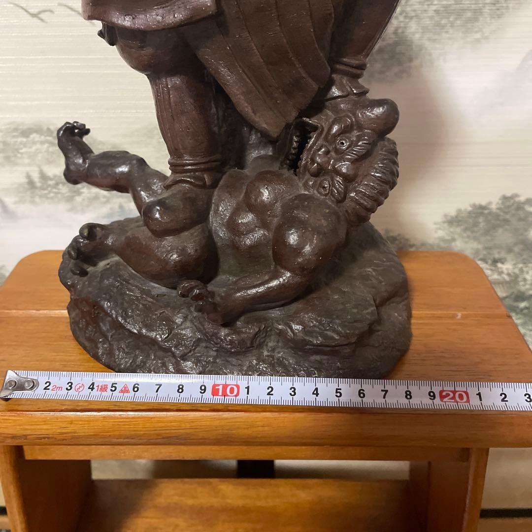 備前焼　毘沙門天